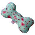 Mirage Pet Products Cupids Love Canvas Bone Dog Toy 6 in. 1107-CTYBN6